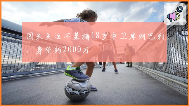 国米关注不莱梅18岁中卫库利巴利，身价约2000万